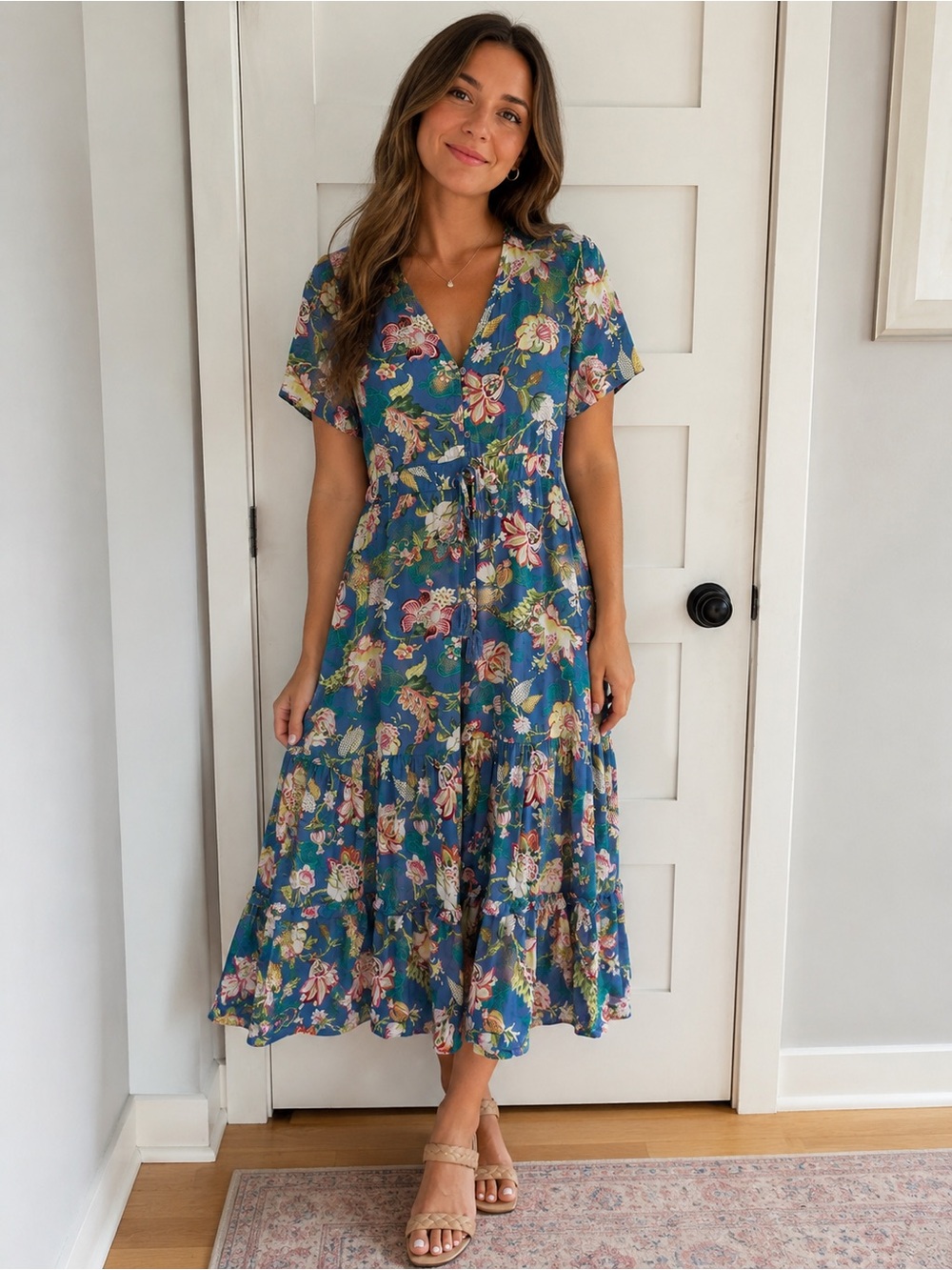 Anthropologie Sunday Mi Amor maxi dress size XS